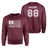 Basketball Grandpa Horizontal Flag With Basketball Player Name on a Sweatshirt with a White Graphic