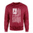 Basketball Grandpa Vertical Flag on a Sweatshirt with a White Graphic