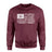 Basketball Grandpa Horizontal Flag on a Sweatshirt with a White Graphic