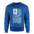 Basketball Grandpa Vertical Flag on a Sweatshirt with a White Graphic