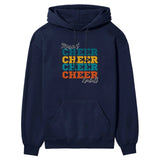 Personalized Cheer Cheer Cheer on a Hoodie With Mascot and Cheerleader Name on a Hoodie