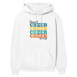 Personalized Cheer Cheer Cheer on a Hoodie With Mascot and Cheerleader Name on a Hoodie