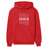 Custom Cheer on a Sweatshirt With Mascot and Cheerleader Name on a Hoodie