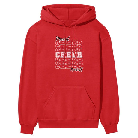 Custom Cheer on a Sweatshirt With Mascot and Cheerleader Name on a Hoodie