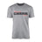 Custom Cheer Mascot and Cheerleader Name on a Men's T-Shirt with a Black Graphic