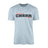 Custom Cheer Mascot and Cheerleader Name on a Men's T-Shirt with a Black Graphic