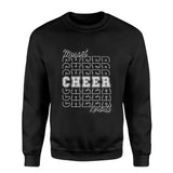 Custom Cheer on a Sweatshirt With Mascot and Cheerleader Name on a Sweatshirt