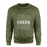 Custom Cheer on a Sweatshirt With Mascot and Cheerleader Name on a Sweatshirt