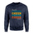 Personalized Cheer Cheer Cheer on a Sweatshirt With Mascot and Cheerleader Name on a Sweatshirt