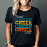 Personalized Cheer Cheer Cheer Shirt With Mascot and Cheerleader Name on a Unisex T-Shirt