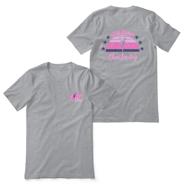 Retro Sunset Cheerleader on a Unisex T-Shirt