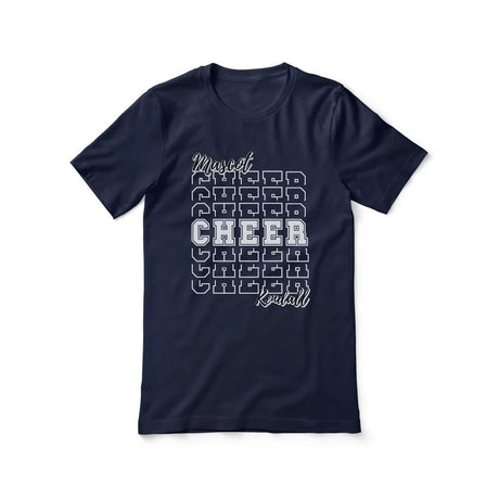 Custom Cheer Shirt With Mascot and Cheerleader Name on a Unisex T-Shirt