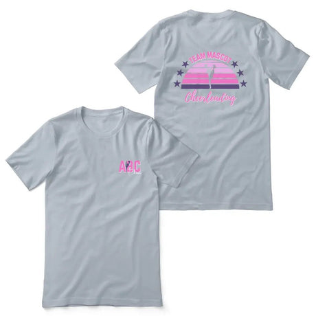 Retro Sunset Cheerleader on a Unisex T-Shirt