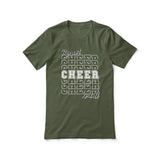 Custom Cheer Shirt With Mascot and Cheerleader Name on a Unisex T-Shirt