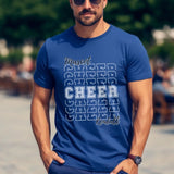 Custom Cheer Shirt With Mascot and Cheerleader Name on a Unisex T-Shirt