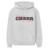 Custom Cheer Mascot and Cheerleader Name on a Hoodie with a Black Graphic