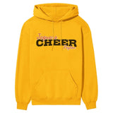 Custom Cheer Mascot and Cheerleader Name on a Hoodie with a Black Graphic