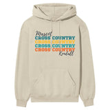 Personalized Cross Country Cross Country Cross Country on a Hoodie With Mascot and Cross Country Runner Name on a Hoodie