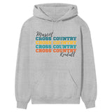 Personalized Cross Country Cross Country Cross Country on a Hoodie With Mascot and Cross Country Runner Name on a Hoodie