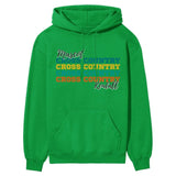 Personalized Cross Country Cross Country Cross Country on a Hoodie With Mascot and Cross Country Runner Name on a Hoodie