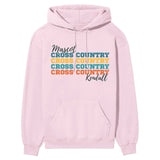 Personalized Cross Country Cross Country Cross Country on a Hoodie With Mascot and Cross Country Runner Name on a Hoodie