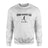 Cross Country Dad with Cross Country Runner Icon and Cross Country Runner Name on a Sweatshirt with a Black Graphic