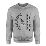 Personalized Cross Country on a Sweatshirt With Team and Cross Country Runner Name on a Sweatshirt