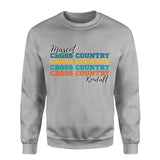 Personalized Cross Country Cross Country Cross Country on a Sweatshirt With Mascot and Cross Country Runner Name on a Sweatshirt