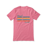 Personalized Cross Country Cross Country Cross Country Shirt With Mascot and Cross Country Runner Name on a Unisex T-Shirt