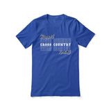 Custom Cross Country Shirt With Mascot and Cross Country Runner Name on a Unisex T-Shirt