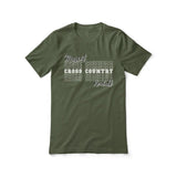 Custom Cross Country Shirt With Mascot and Cross Country Runner Name on a Unisex T-Shirt