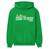 Custom Cross Country Mascot and Cross Country Runner Name on a Hoodie with a White Graphic