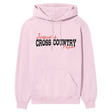 Custom Cross Country Mascot and Cross Country Runner Name on a Hoodie with a Black Graphic