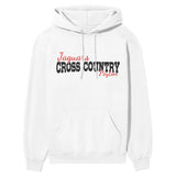 Custom Cross Country Mascot and Cross Country Runner Name on a Hoodie with a Black Graphic