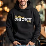 Custom Cross Country Mascot and Cross Country Runner Name on a Hoodie with a White Graphic