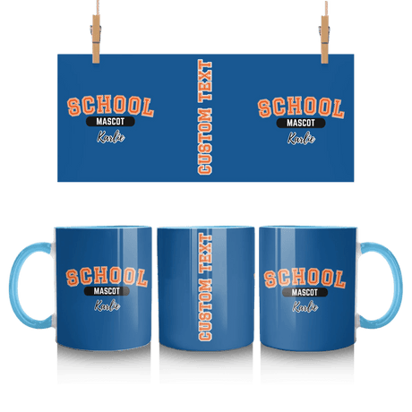 Custom School Spirit Mug With School and Mascot With Classic Design