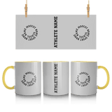 Custom School Spirit Mug With Spiral Text Design