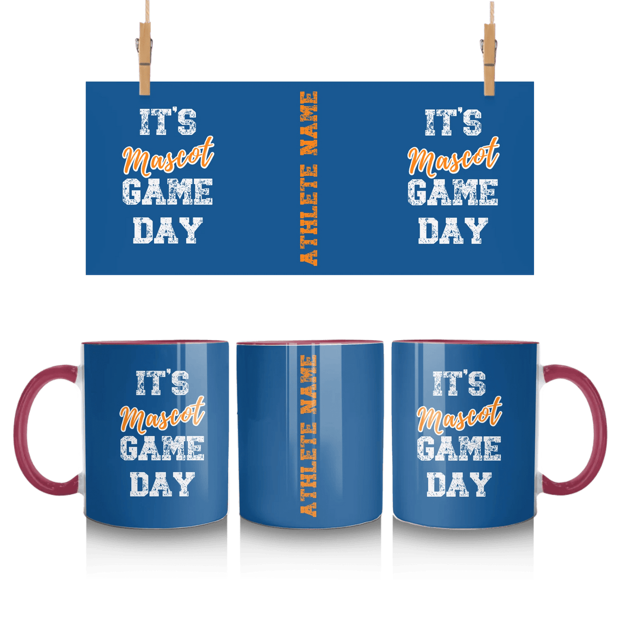 Custom It's Game Day Mug With Mascot