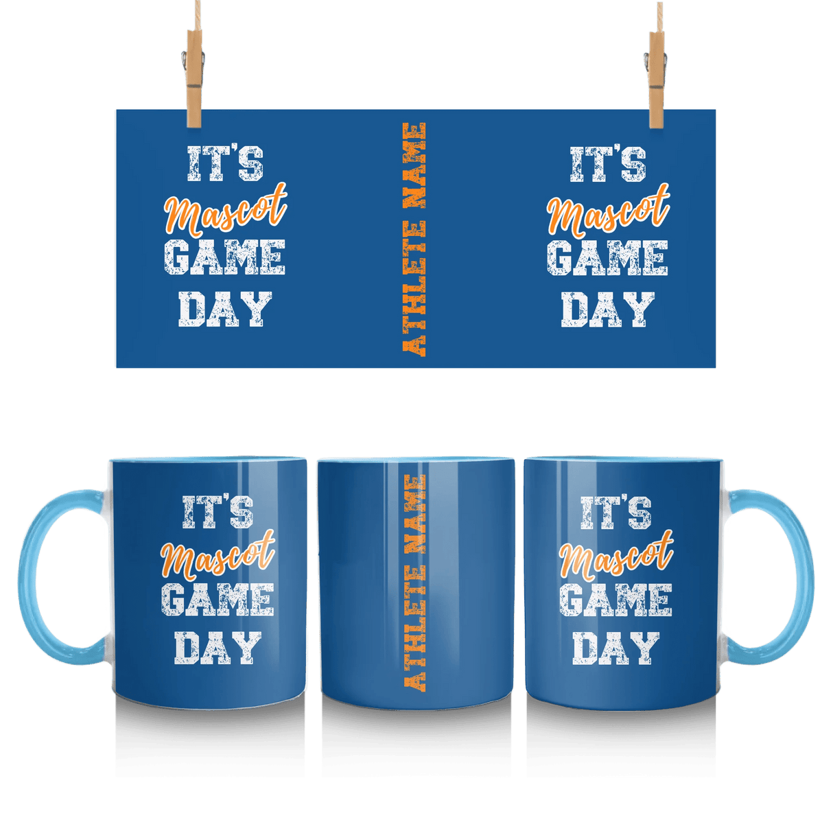 Custom It's Game Day Mug With Mascot