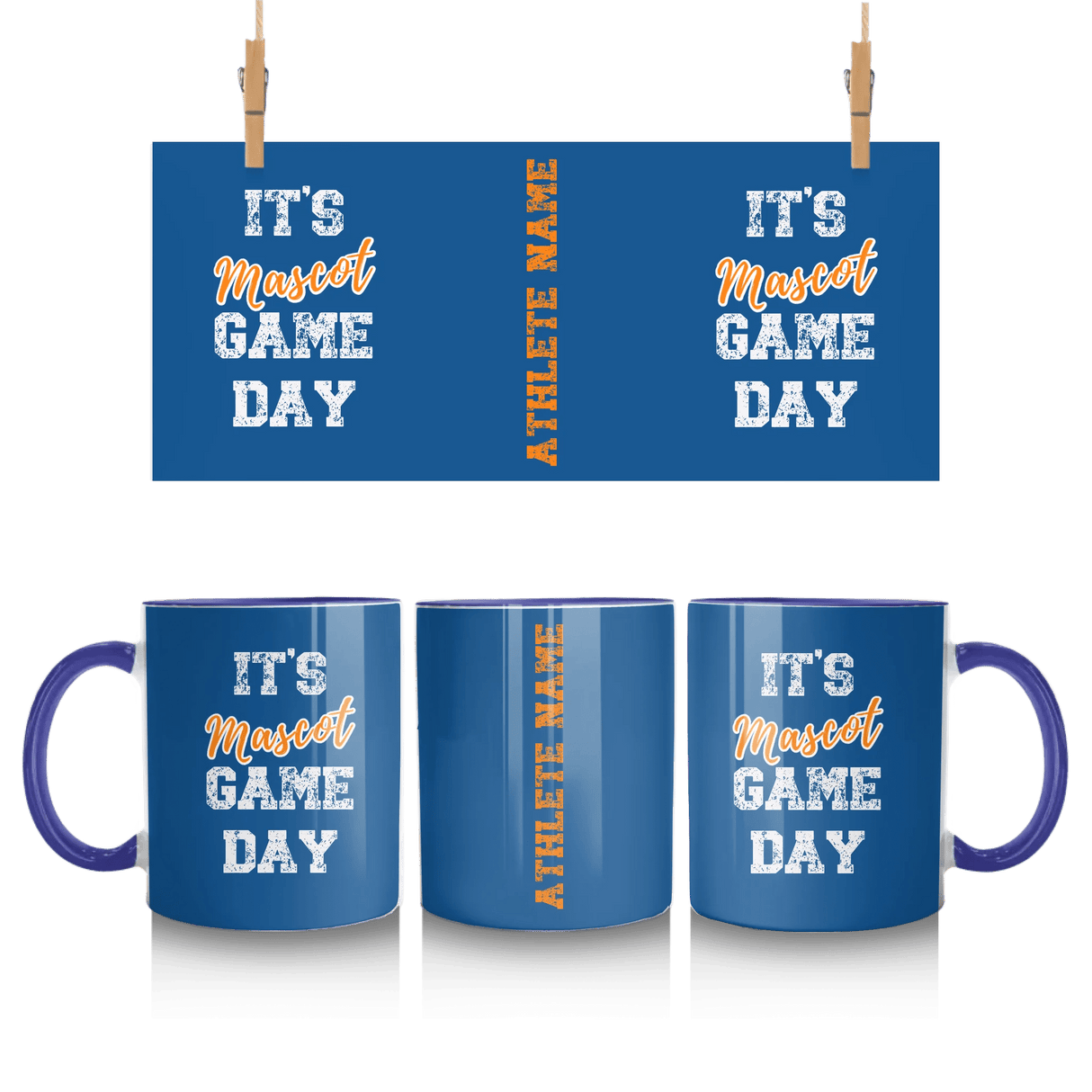 Custom It's Game Day Mug With Mascot