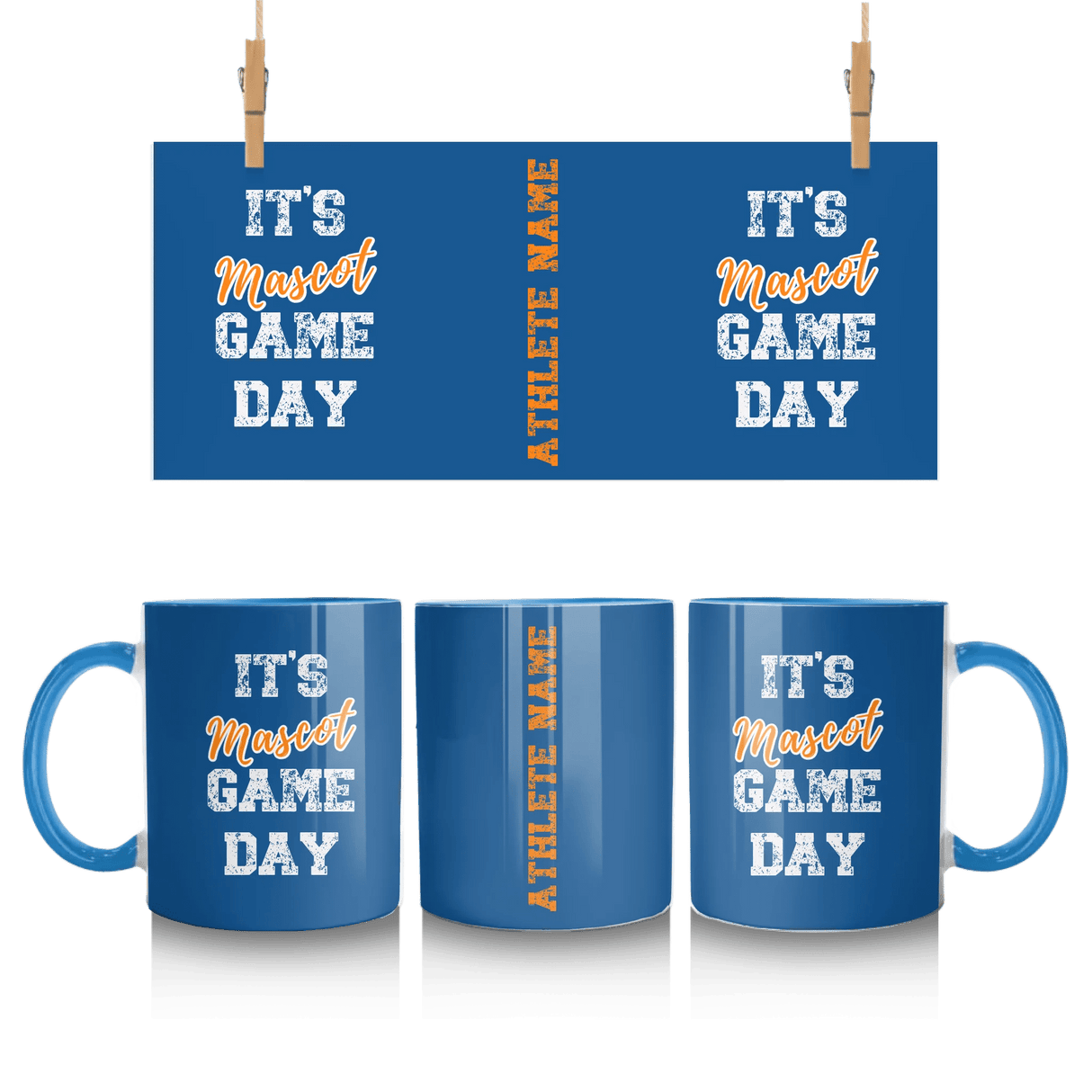 Custom It's Game Day Mug With Mascot