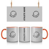 Custom School Spirit Mug With Spiral Text Design