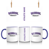 Custom School Spirit Mug With School and Mascot Name With Classic Arch Design