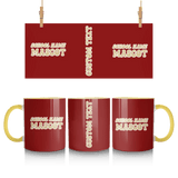 Custom School Spirit Mug With School and Mascot Name With Retro Design