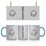 Custom School Spirit Mug With Spiral Text Design