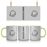 Custom School Spirit Mug With Spiral Text Design