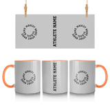 Custom School Spirit Mug With Spiral Text Design