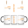 Custom School Spirit Mug With School and Mascot with Outline Design