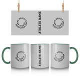 Custom School Spirit Mug With Spiral Text Design