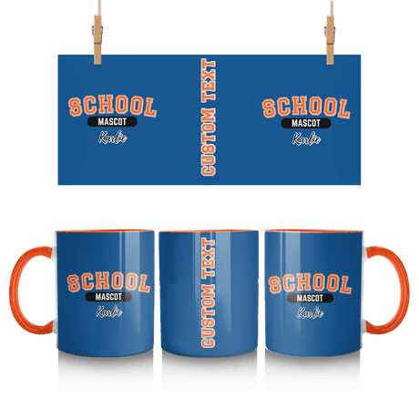 Custom School Spirit Mug With School and Mascot With Classic Design